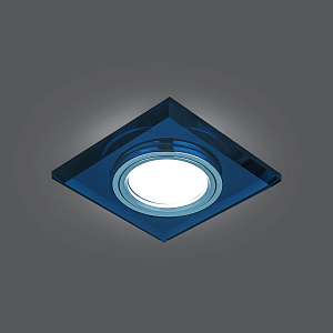 Светильник Gauss Backlight BL061 Квадрат. Синий/Хром, Gu5.3, LED 4100K 1/40