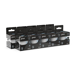 Лампа Gauss MR16 5W 530lm 4100K GU5.3 диммируемая LED 1/10/100