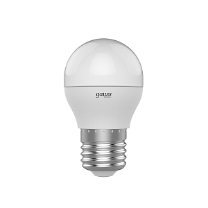 Лампа Gauss Basic Шар 7,5W 690lm 4100K E27 LED 1/10/100