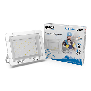 Прожектор светодиодный Gauss Elementary G2 100W 9500lm IP65 6500К белый 1/16