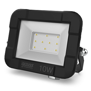 Прожектор светодиодный Gauss Elementary G3 10W 900lm IP65 6500К черный LED 1/60