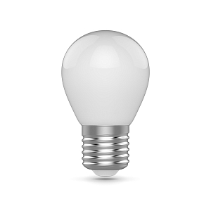 Лампа Gauss Basic Filament Шар 4,5W 380lm 2700К Е27 milky LED 1/10/50