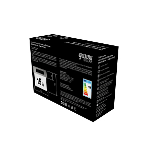 Номер дома на солнечной батарее LED Gauss Solar, 6500K, 1/12