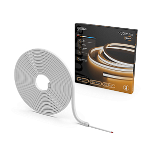 Лента термостойкая Gauss Neon 24V 12W/m 900lm/m 3000K 10x10mm IP68 5m 1/10