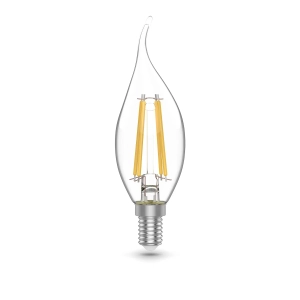 Лампа Gauss Basic Filament Свеча на ветру 5,5W 530lm 4100К Е14 LED (3 лампы в упаковке) 1/20