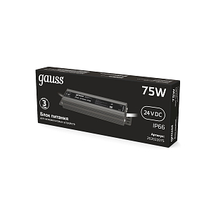 Блок питания Gauss 75W 24V IP67 1/50