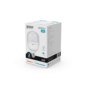 Лампа Gauss Elementary T100 32W 2600lm 4000K E27 LED 1/20