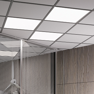 Светильник офисный Gauss 36W 3300lm 6500K IP20 595*595*19мм призма LED 1/4
