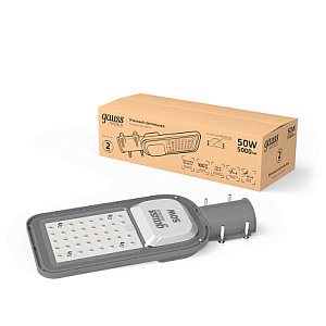Светильник Уличный Gauss LED Avenue IP65 327*136*63 50W 5000lm 6500K 200-240V КСС Ш 1/4