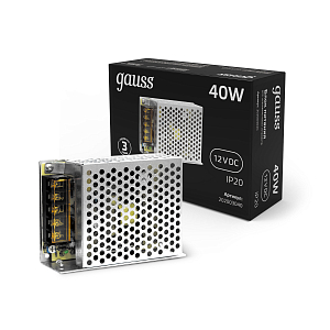 Блок питания Gauss 40W 12V IP20 1/100