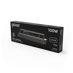 Блок питания Gauss 100W 12V IP67 1/40