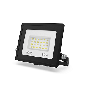 Прожектор светодиодный Gauss Elementary 30W 2550lm 6500К IP65 ПРОМО G3 черный LED 1/10