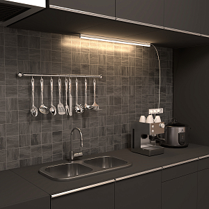 Светильник с кнопкой Gauss TL Elementary линейный 12W 1000lm 4000K IP20 870х22х33 LED 1/25