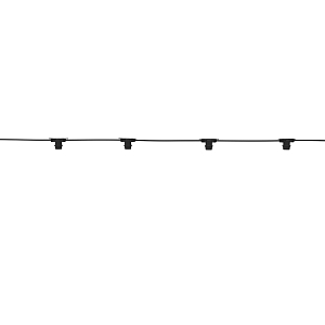 Гирлянда "Белт Лайт" Gauss серия Holiday для сменных ламп Е27, 10 ламп, 8 м, IP65, сечение 2*0,75мм², черный,  1/8