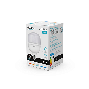 Лампа Gauss Elementary T100 32W 2600lm 4000K E27 LED 1/20