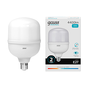 Лампа Gauss Elementary T140 50W 4400lm 4000K E27 LED 1/8