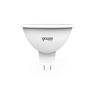 Лампа Gauss Basic MR16 5,5W 490lm 3000K GU5.3 (3 лампы в упаковке) LED 1/40