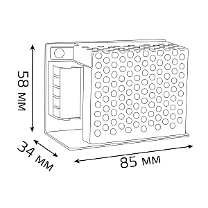 Блок питания Gauss 30W 24V IP20 1/100