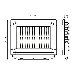 Прожектор светодиодный Gauss Elementary G3 200W 18000lm IP65 6500К черный LED 1/10