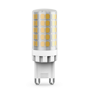 Лампа Gauss G9 AC185-265V 5,5W 700lm 3000K керамика LED 1/10/200