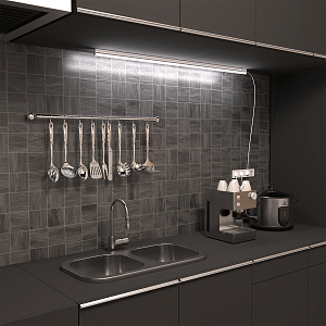 Светильник с кнопкой Gauss TL Elementary линейный 18W 1500lm 6500K IP20 1165х22х33 LED 1/25