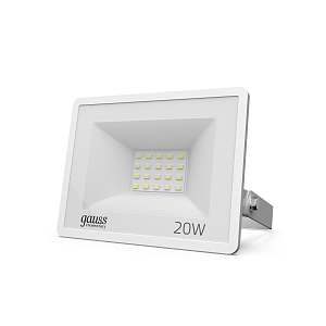 Прожектор светодиодный Gauss Elementary G2 20W 1800lm IP65 6500К белый 1/60