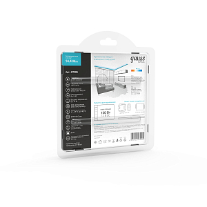 Лента Gauss Basic LED 2835/240 12V 14,4W/m 1600lm/m 4000K 10mm IP20 5m 1/100
