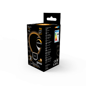 Лампа Gauss Filament Шар 9W 590lm 3000К Е27 milky диммируемая LED 1/10/50