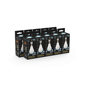 Лампа Gauss A60 10W 660lm 4100K E27 с Li-Ion аккумулятором LED 1/10/60