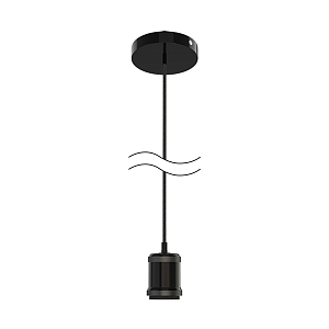 Светильник подвесной Gauss Decor PL021 черный E27, 1 м, 1/40