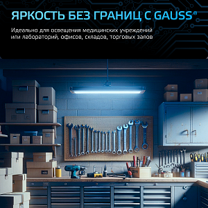 Лампа Gauss Шар 6.5W 550lm 6500K E14 LED 1/10/100