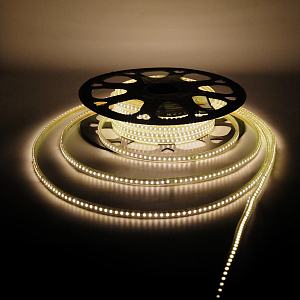 Лента Gauss LED 2835/120-SMD 7W 220V 600lm/m 3000K (10х6мм) IP67 (20м)