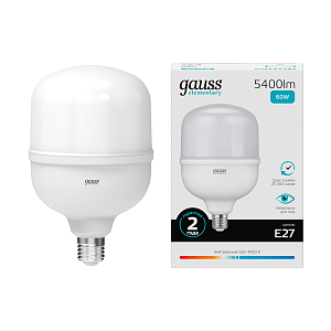 Лампа Gauss Elementary T140 60W 5400lm 4000K E27 LED 1/6