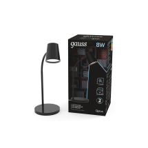 Светильник настольный Gauss Qplus модель GTL603 8W 600lm 4000K 170-265V черный диммируемый LED 1/8 Светильник настольный Gauss Qplus модель GTL603 8W 600lm 4000K 170-265V черный диммируемый LED 1/8