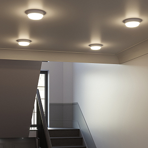 Св-к светодиодный Gauss IP40 D155*33 15W 1100lm 4000K 200-240V HALL круглый с оптико-микроволновым сенс 1/40