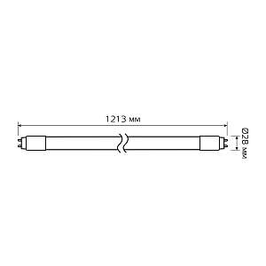 Лампа Gauss Elementary T8 24W 2000lm 4000K G13 1200mm стекло LED 1/20