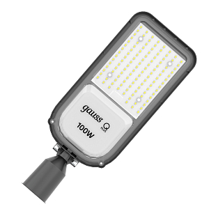 Светильник Уличный Gauss LED Qplus G2 IP65 514x173x92 100W 12000lm 5000K 175-265V КСС Ш 1/2