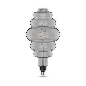 Лампа Gauss Filament Honeycomb 8.5W 165lm 1800К Е27 gray LED 1/2