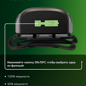 Фонарь налобный Gauss модель GFL409 5W 200lm Li-ion 1200mAh LED 1/10/100