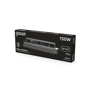 Блок питания Gauss 150W 24V IP67 1/40
