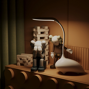 Светильник настольный Gauss Qplus модель GTL701 6W 330lm 2700-6000K  5V Li-ion 1200mA белый детский диммируемый LED 1/10/30