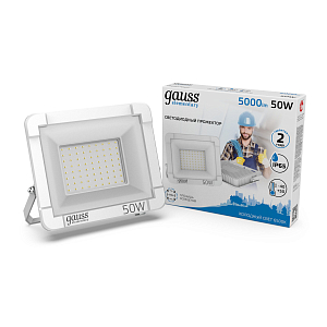 Прожектор светодиодный Gauss Elementary G2 50W 4500lm IP65 6500К белый 1/48