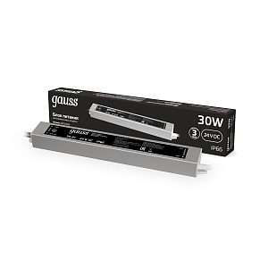 Блок питания Gauss 30W 24V IP67 1/50