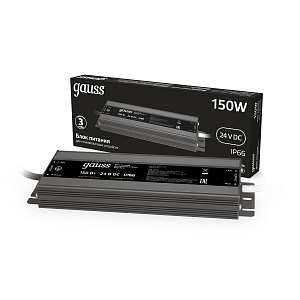 Блок питания Gauss 150W 24V IP67 1/40