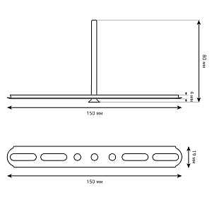 Крепление для реечного потолка Gauss Shop Lighting