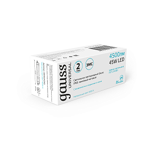 Светильник светодиодный Gauss IP65 1470*60*55мм 45Вт 4500lm 4000К 185-265V UNIVERSAL матовый соед в линию1/20