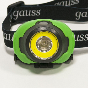 Фонарь налобный Gauss модель GFL303 4W 230lm 3xAAA LED 1/12/60
