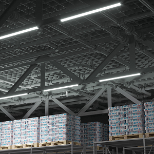 Светильник светодиодный матовый Gauss IP20 1492*75*25мм 50W 4500Лм 4000K WLF-1 алюминий 1/20