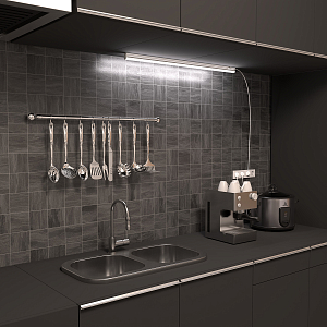 Светильник с кнопкой Gauss TL Elementary линейный 12W 1000lm 6500K IP20 870х22х33 LED 1/25