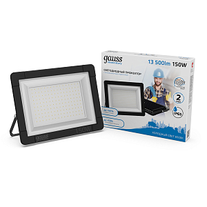 Прожектор светодиодный Gauss Elementary G3 150W 13500lm IP65 6500К черный 1/10